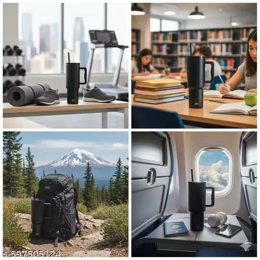 Premium 40oz Insulated Coffee Mug – Large Travel Cup for Hot & Cold Beverages