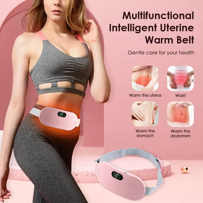 Cordless Period Comfort Belt – Heat & Vibration Therapy