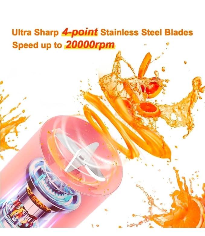 Portable Electric Juicer Blender Bottle – USB Rechargeable