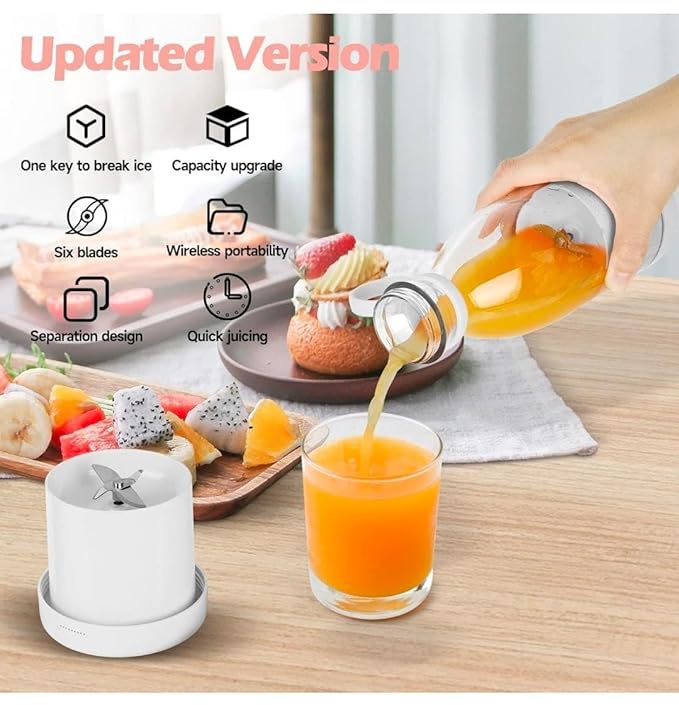 Portable Electric Juicer Blender Bottle – USB Rechargeable