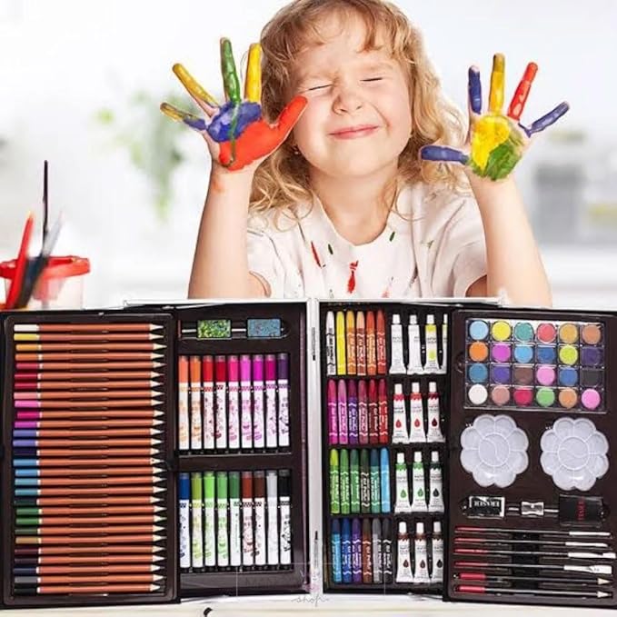 Professional Art Suitcase – 145 Colors Drawing & Painting Kit