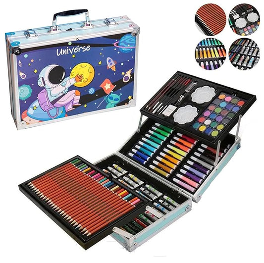 Professional Art Suitcase – 145 Colors Drawing & Painting Kit