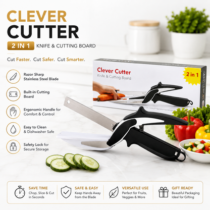 Multipurpose Stainless Steel Kitchen Cutter for Fruits & Vegetables