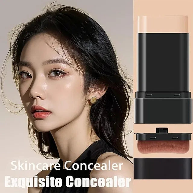 Korean 2-in-1 Glass Skin Foundation Stick | Flawless Glow Finish