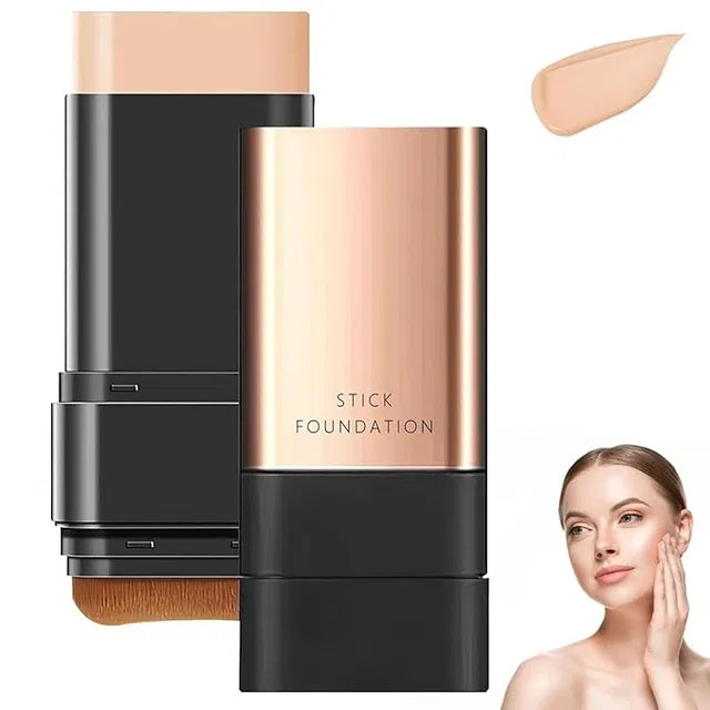 Korean 2-in-1 Glass Skin Foundation Stick | Flawless Glow Finish
