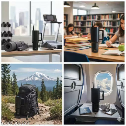 Premium 40oz Insulated Coffee Mug – Large Travel Cup for Hot & Cold Beverages